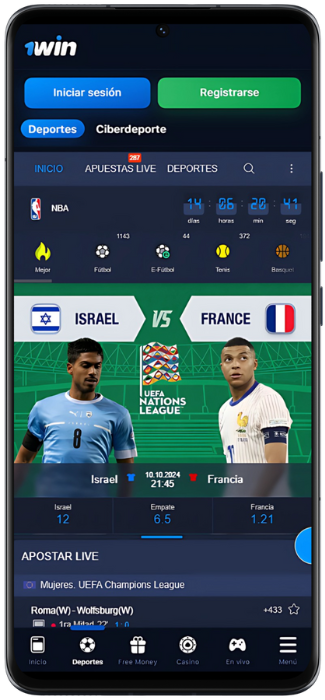 Sport Paris 1Win captura de pantalla